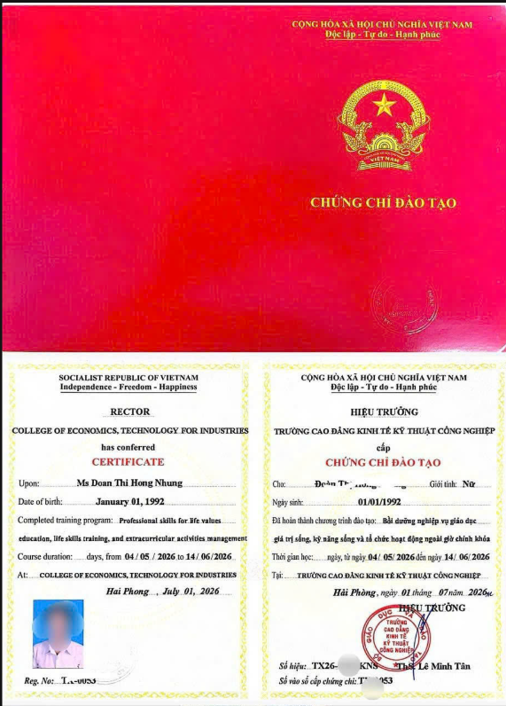 Khóa Học Bồi Dưỡng Kỹ Năng Sống 08/2026
